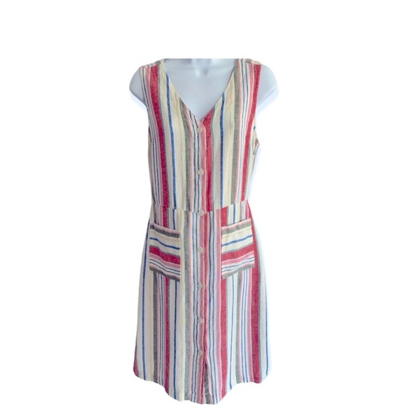 Old Navy Linen Blend Dress Sz S - Picture 2 of 7